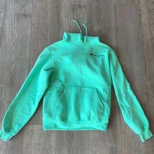 Green champion hoodie